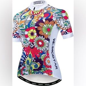 : Weimostar Women's Short Sleeve Cycling Jersey MTB Road Bike Shirt Top